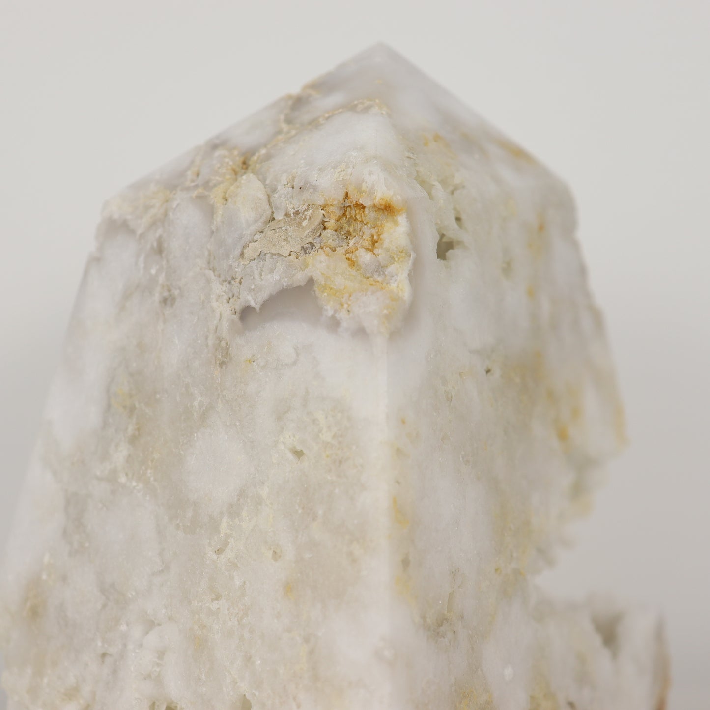 White Agate Druzy Pillar