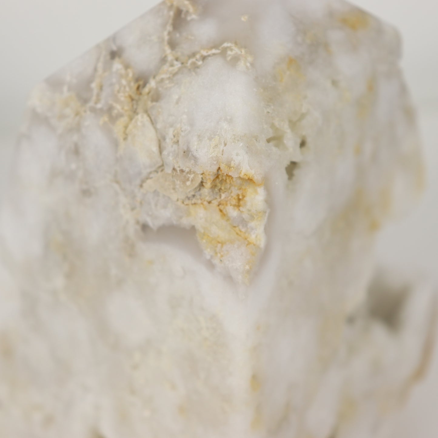 White Agate Druzy Pillar