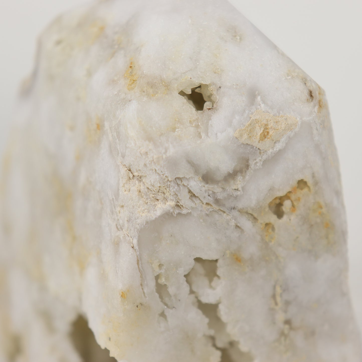 White Agate Druzy Pillar