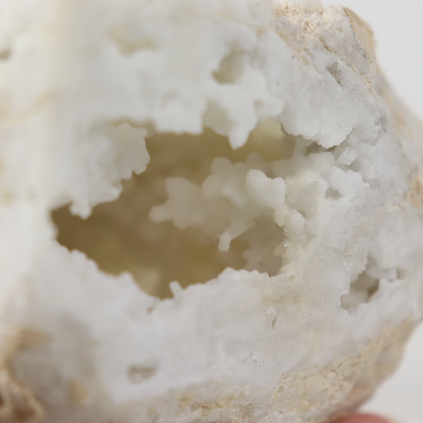 White Agate Druzy Pillar