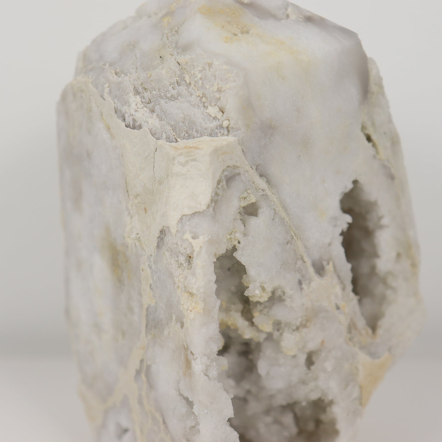 White Agate Druzy Pillar