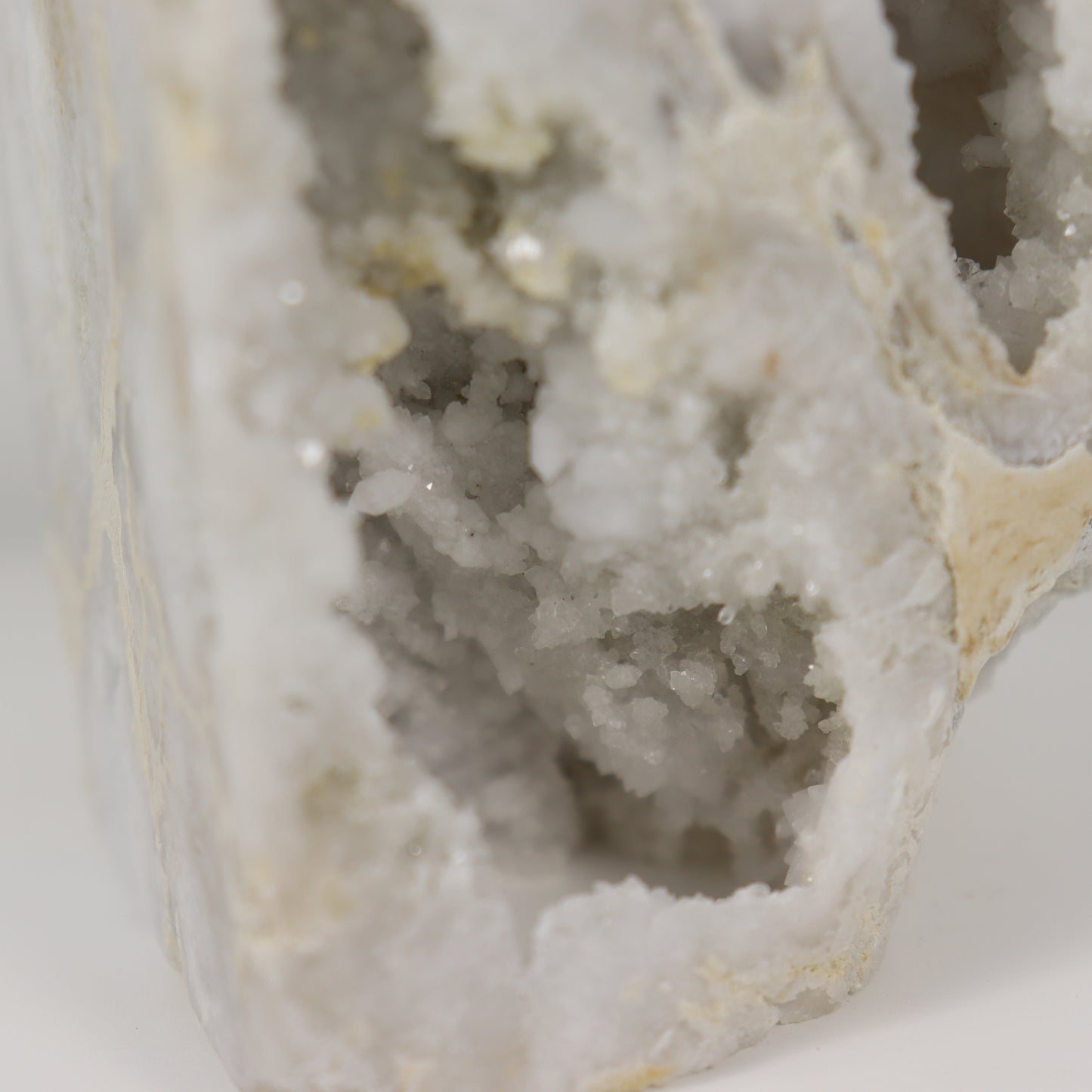 White Agate Druzy Pillar