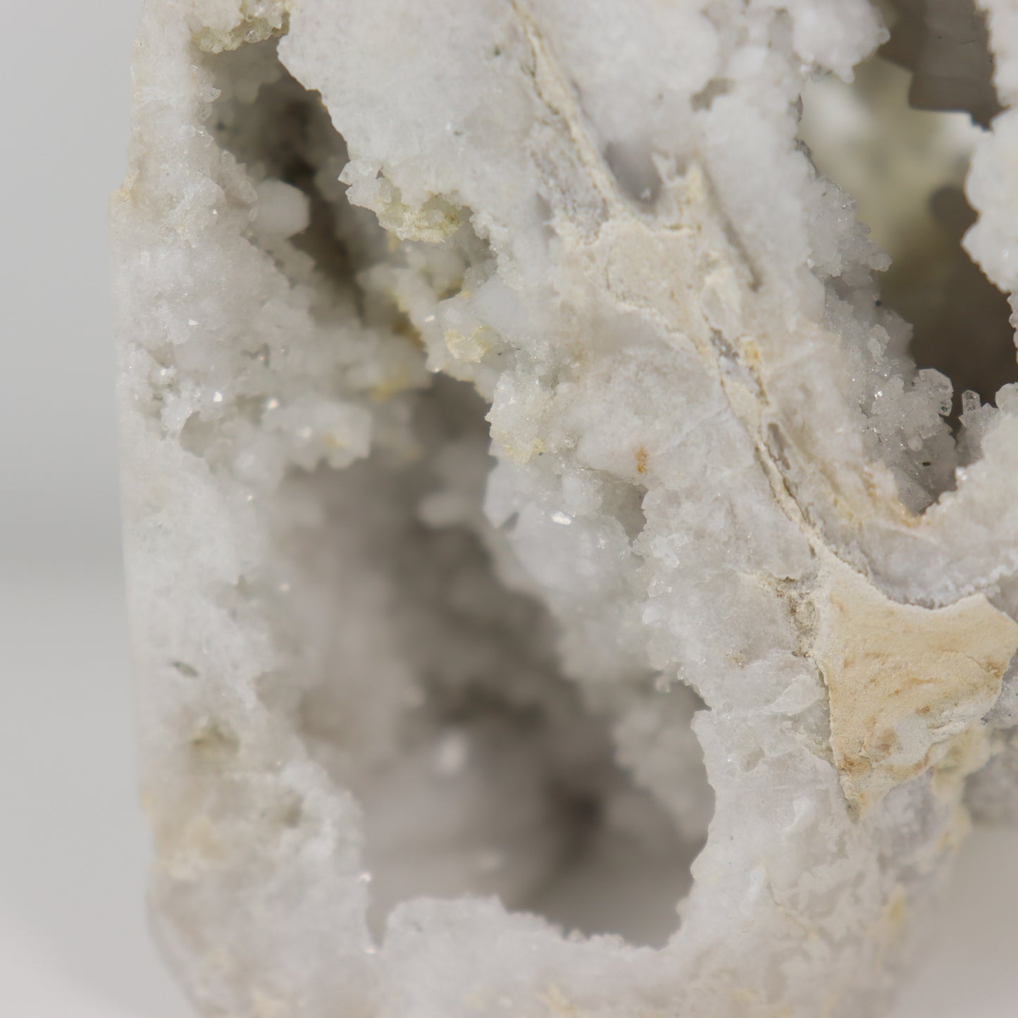 White Agate Druzy Pillar