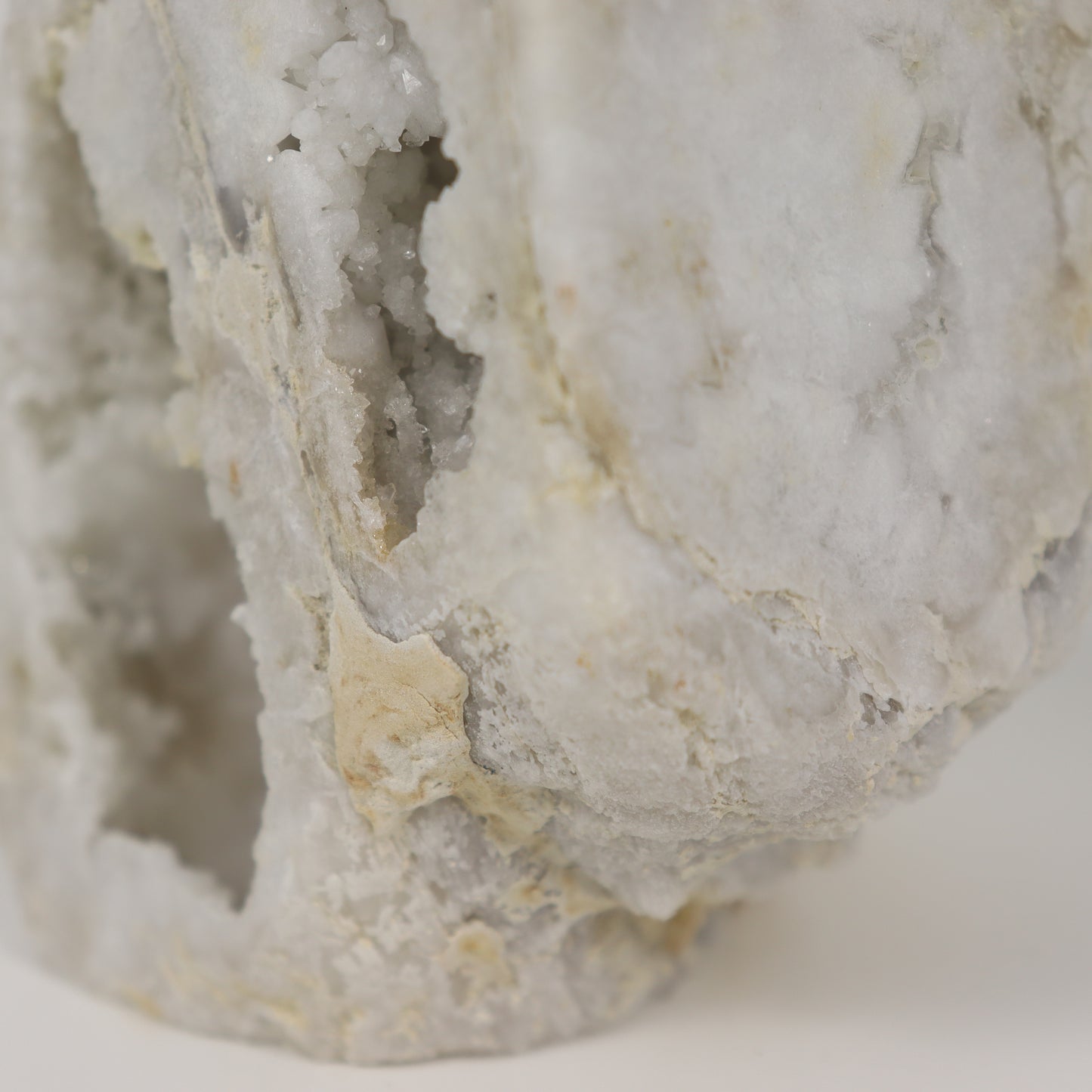 White Agate Druzy Pillar