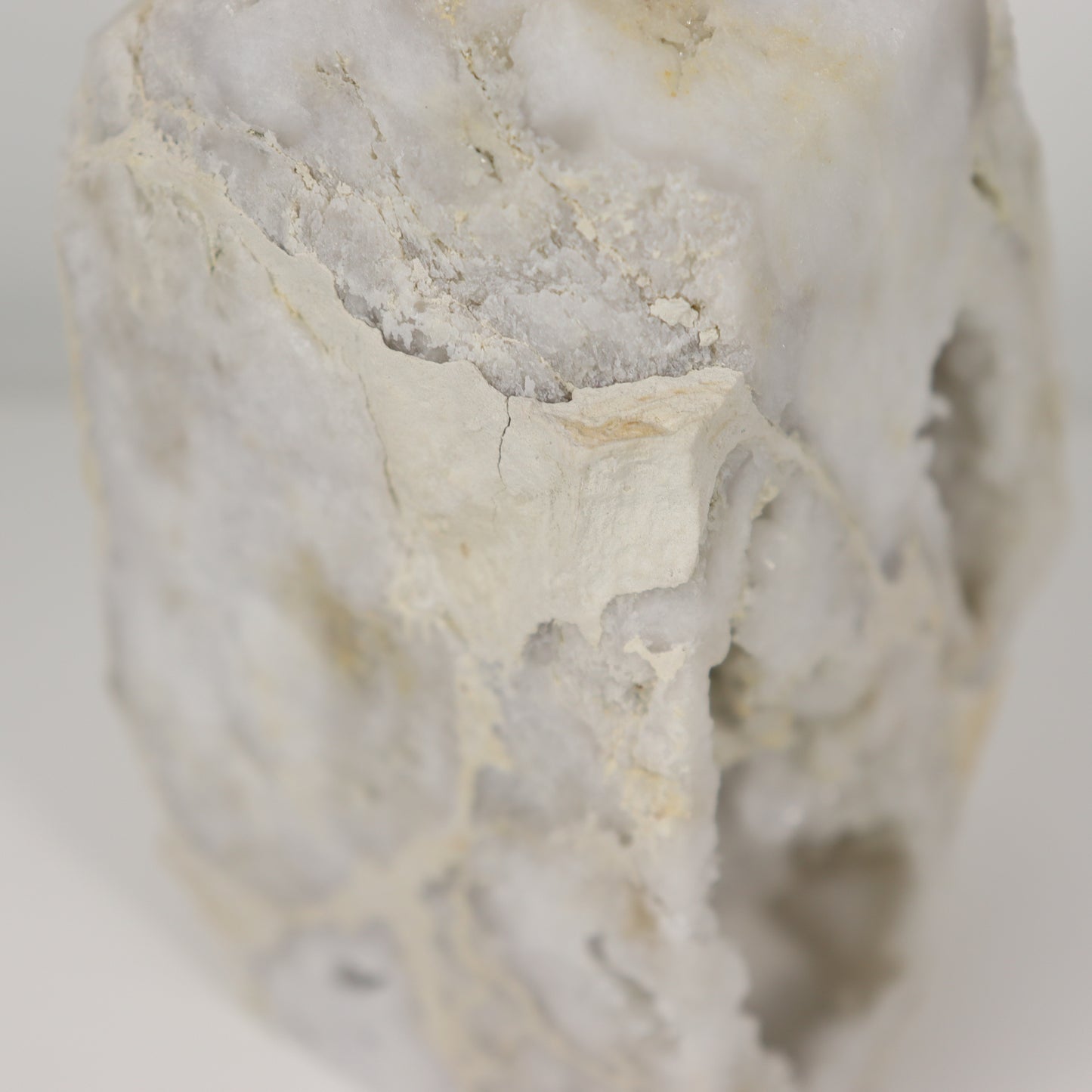 White Agate Druzy Pillar