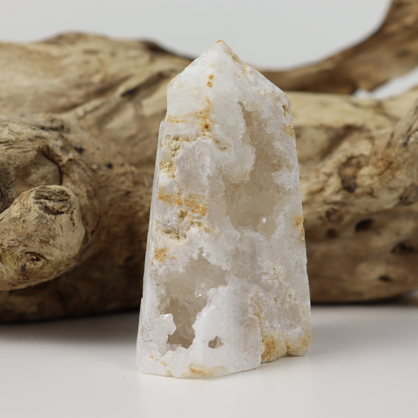Clear Quartz Geode Tower
