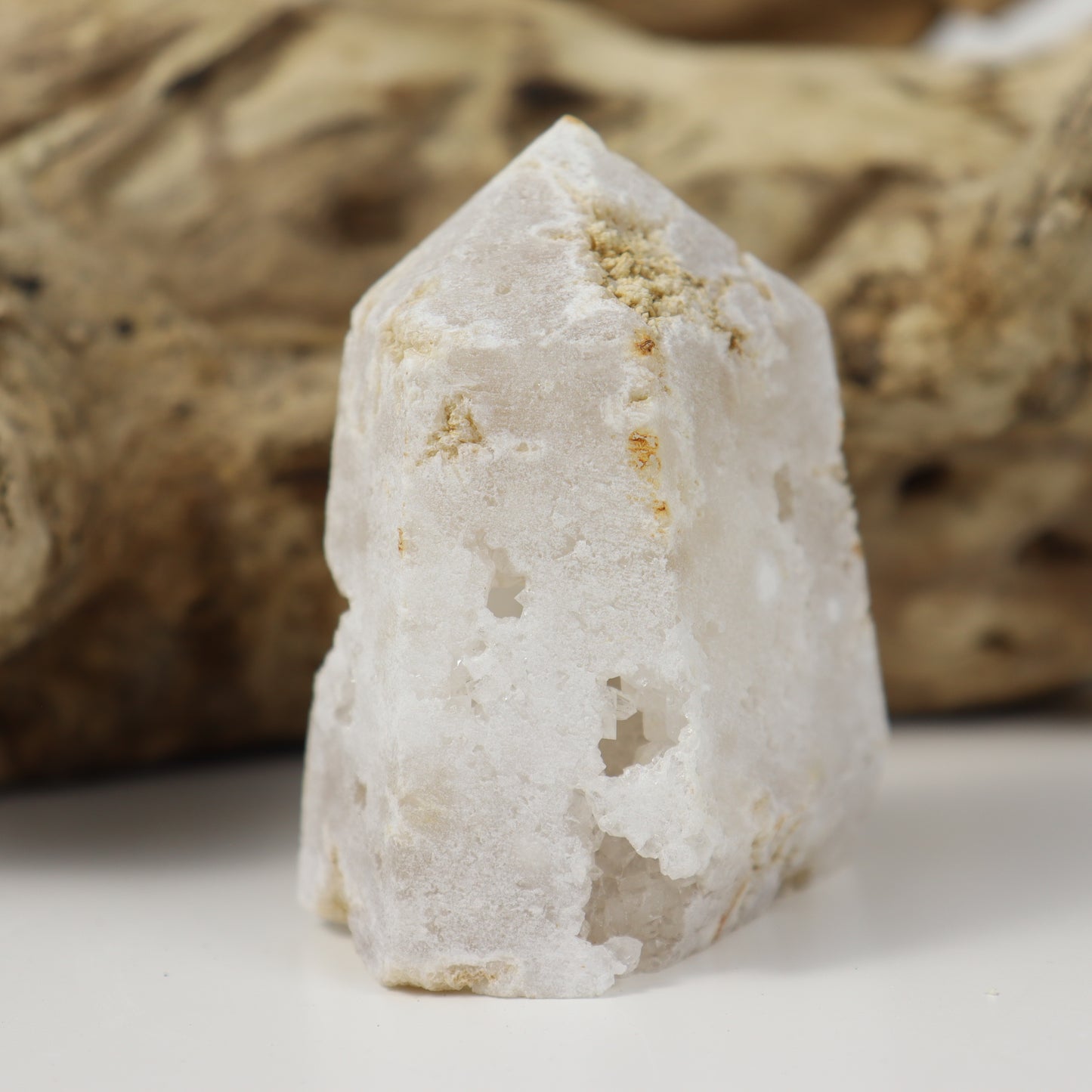 Clear Quartz Geode Tower