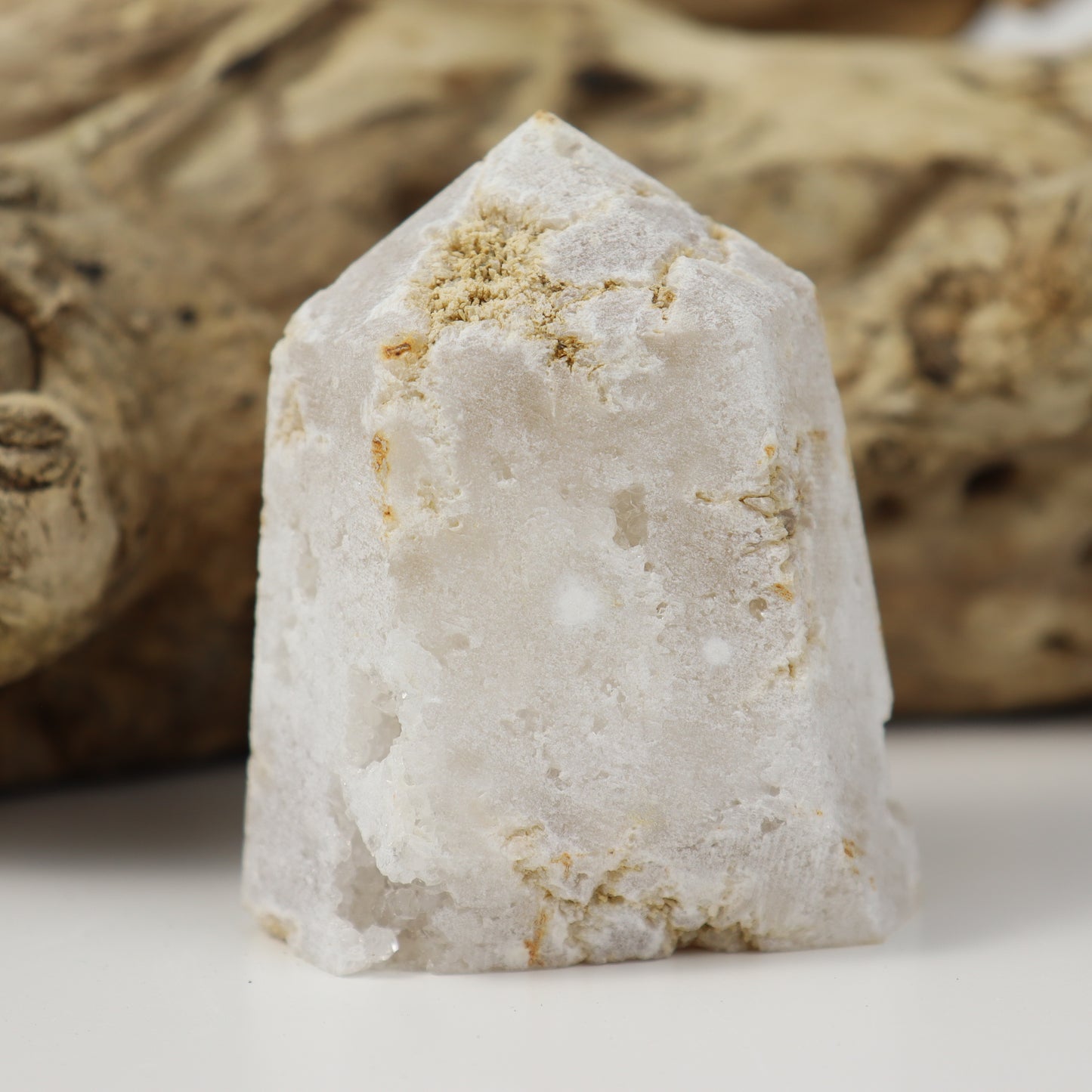 Clear Quartz Geode Tower