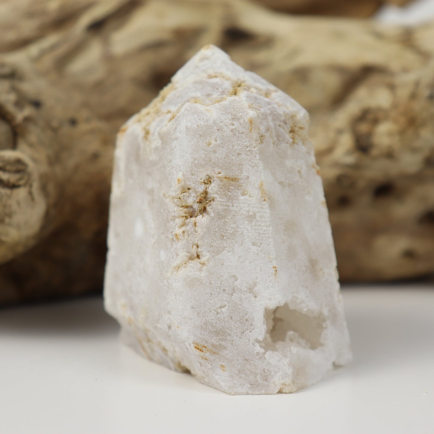 Clear Quartz Geode Tower
