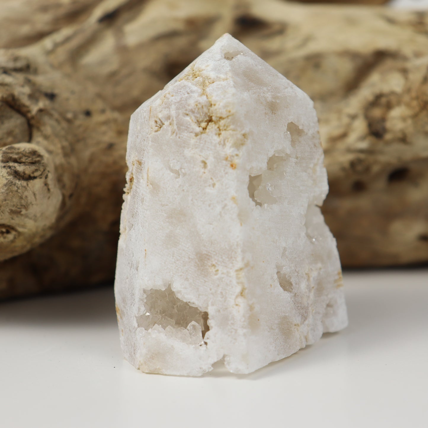Clear Quartz Geode Tower
