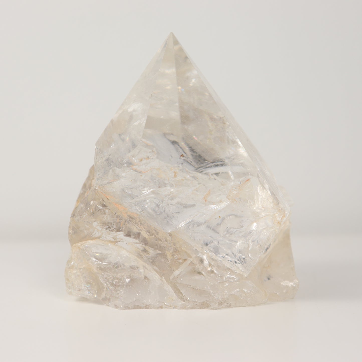 Clear Quartz Semi Polished Point