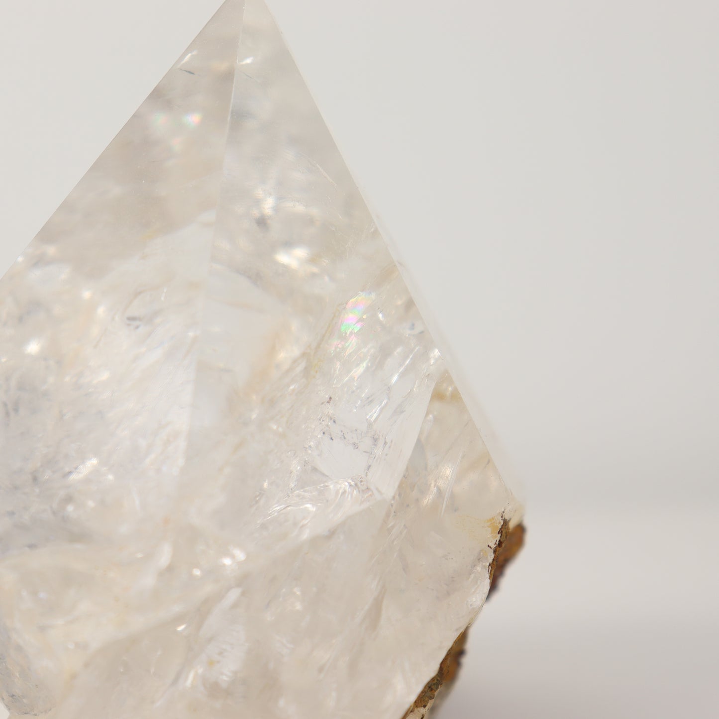 Clear Quartz Semi Polished Point