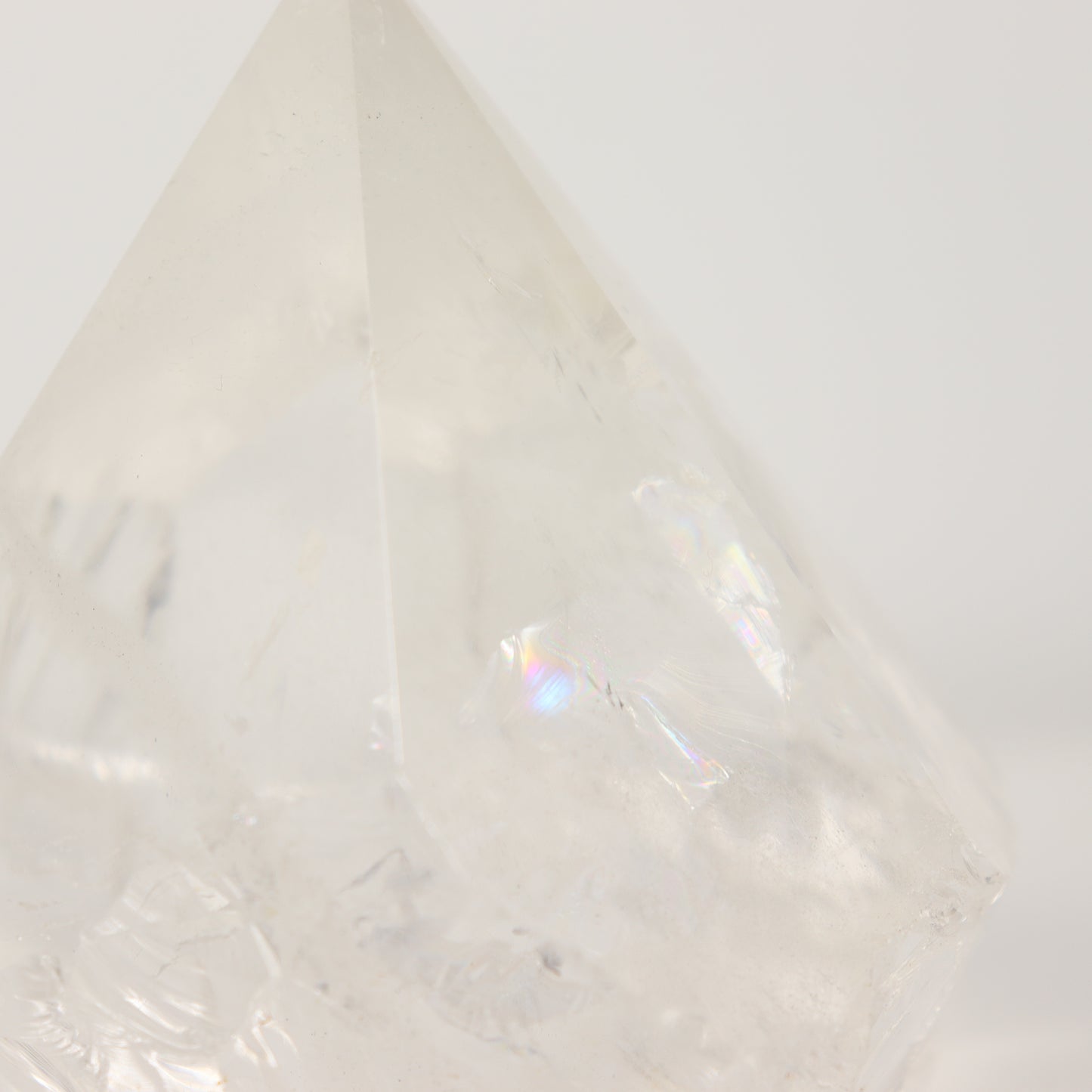 Clear Quartz Semi Polished Point