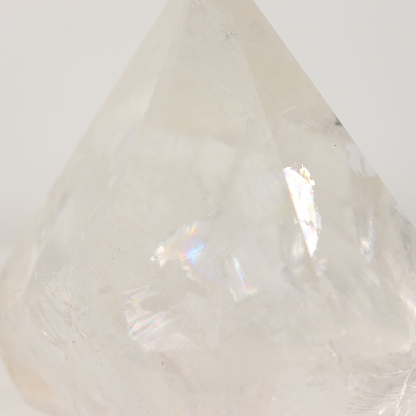 Clear Quartz Semi Polished Point