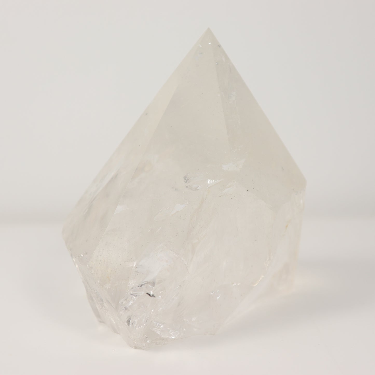 Clear Quartz Semi Polished Point