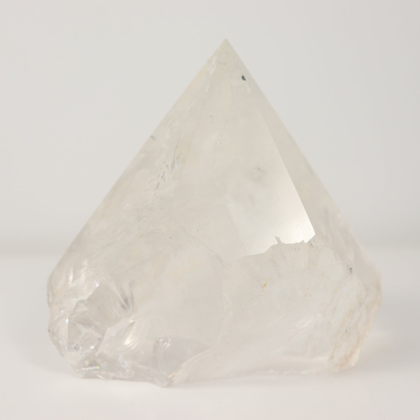 Clear Quartz Semi Polished Point
