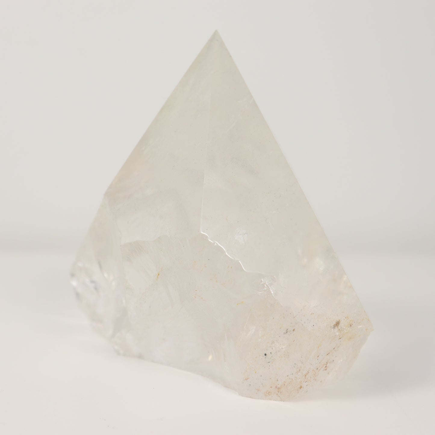 Clear Quartz Semi Polished Point