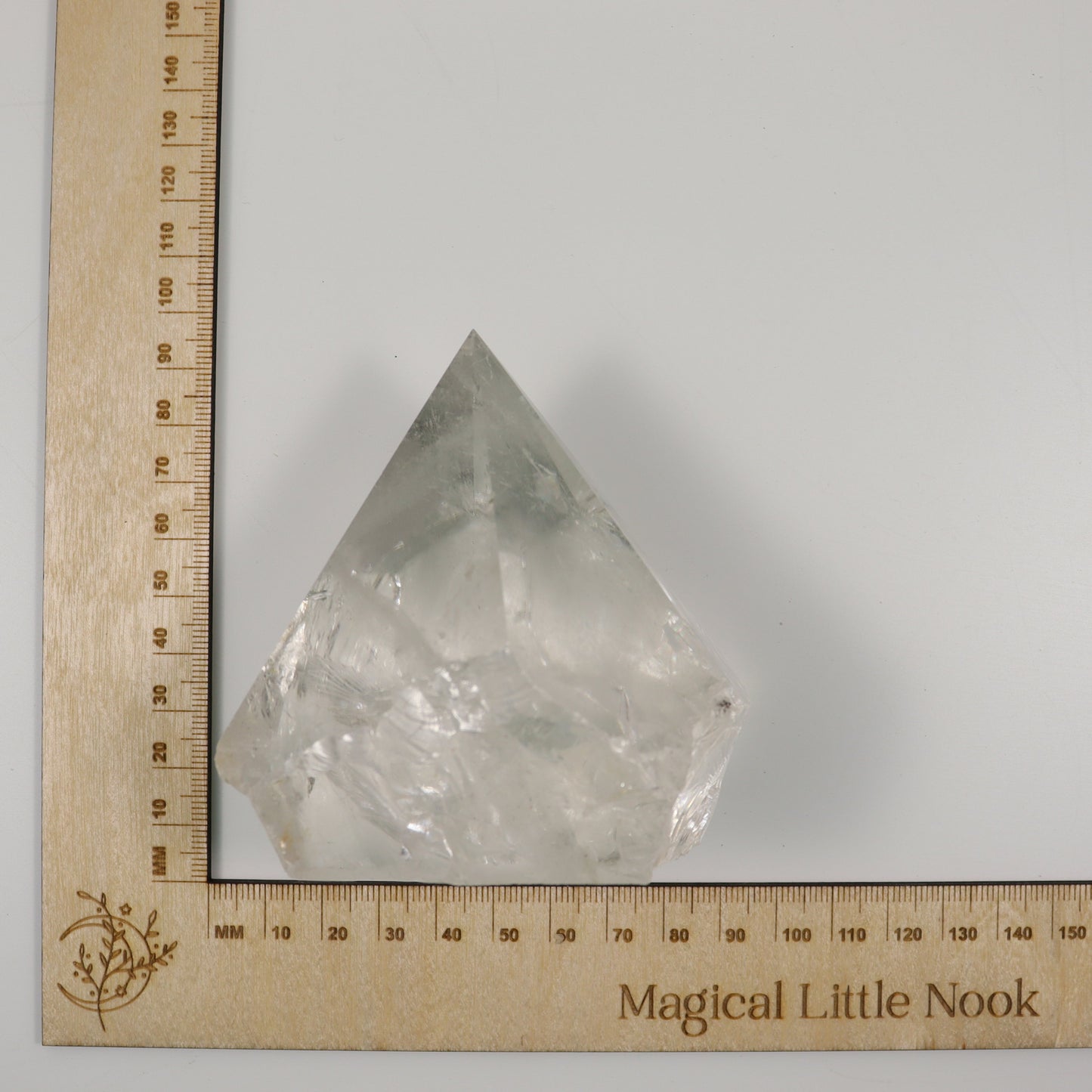 Clear Quartz Semi Polished Point