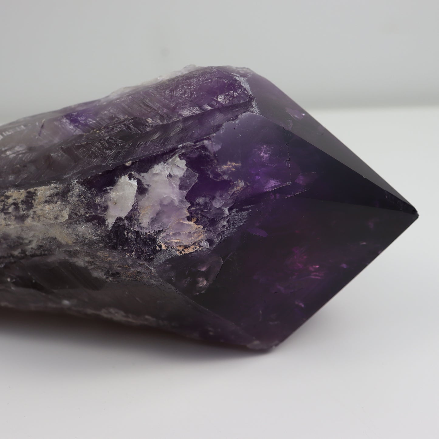 Amethyst Semi-Polished Root Wand
