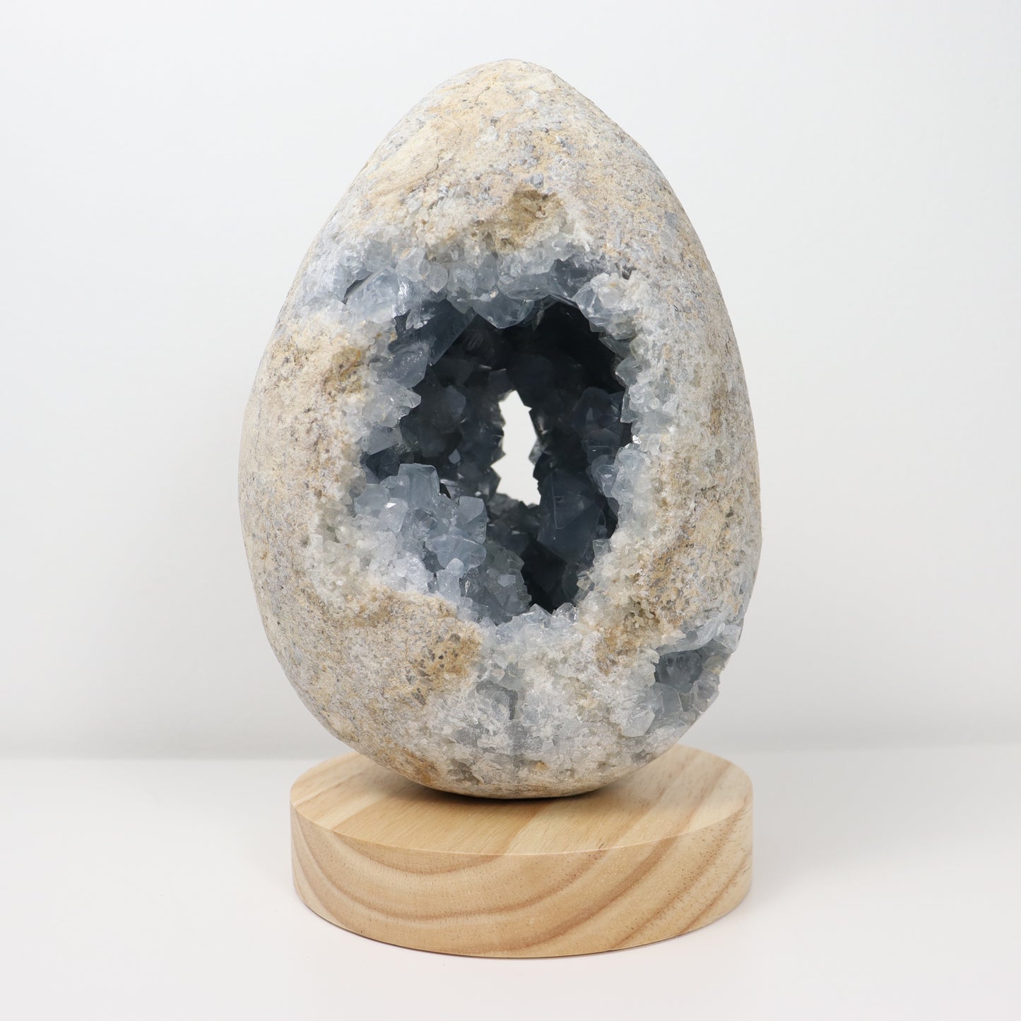 Celestite Semi-Polished Geode Egg 2200g