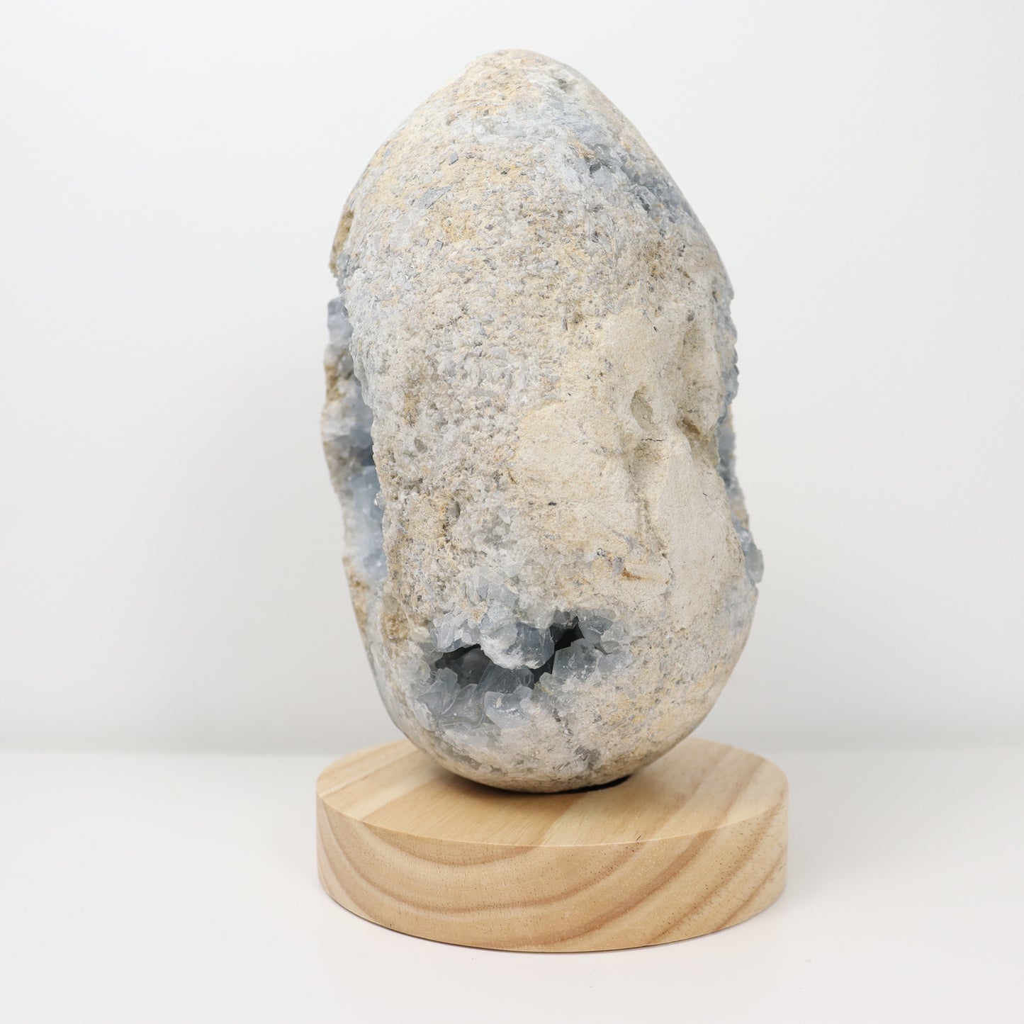 Celestite Semi-Polished Geode Egg 2200g