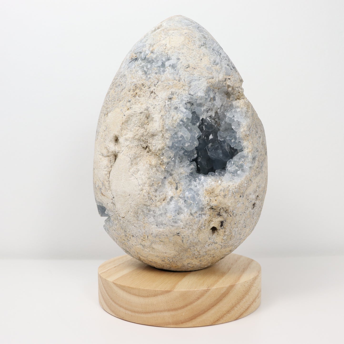 Celestite Semi-Polished Geode Egg 2200g