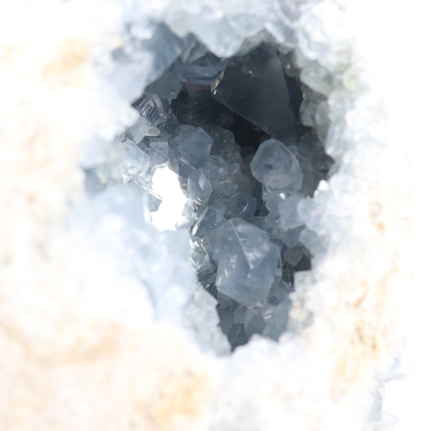 Celestite Semi-Polished Geode Egg 2200g