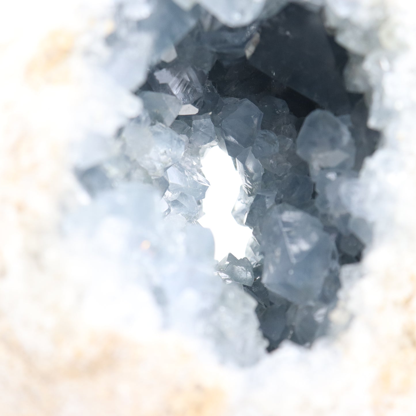 Celestite Semi-Polished Geode Egg 2200g