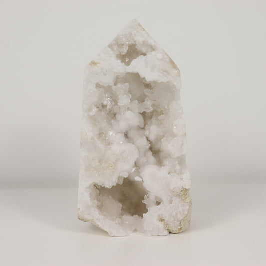Clear Quartz Geode Tower