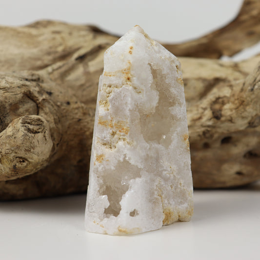 Clear Quartz Geode Tower