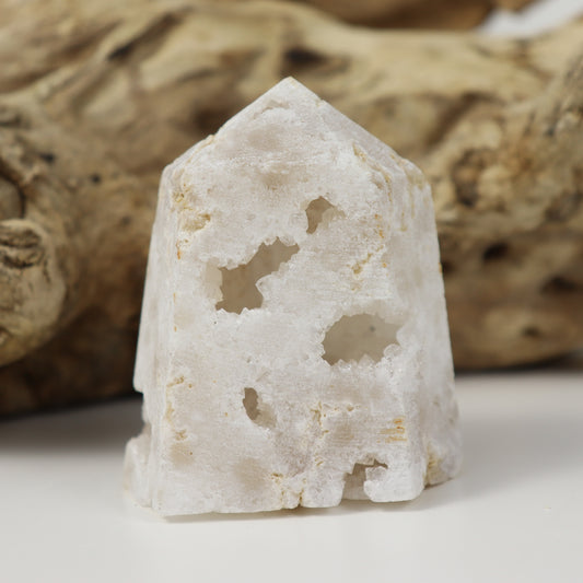 Clear Quartz Geode Tower