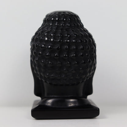 Black Obsidian Buddha Head Carving