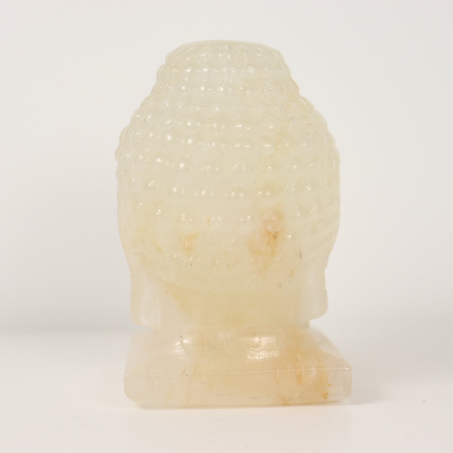 Clear Quartz Buddha Head Carving