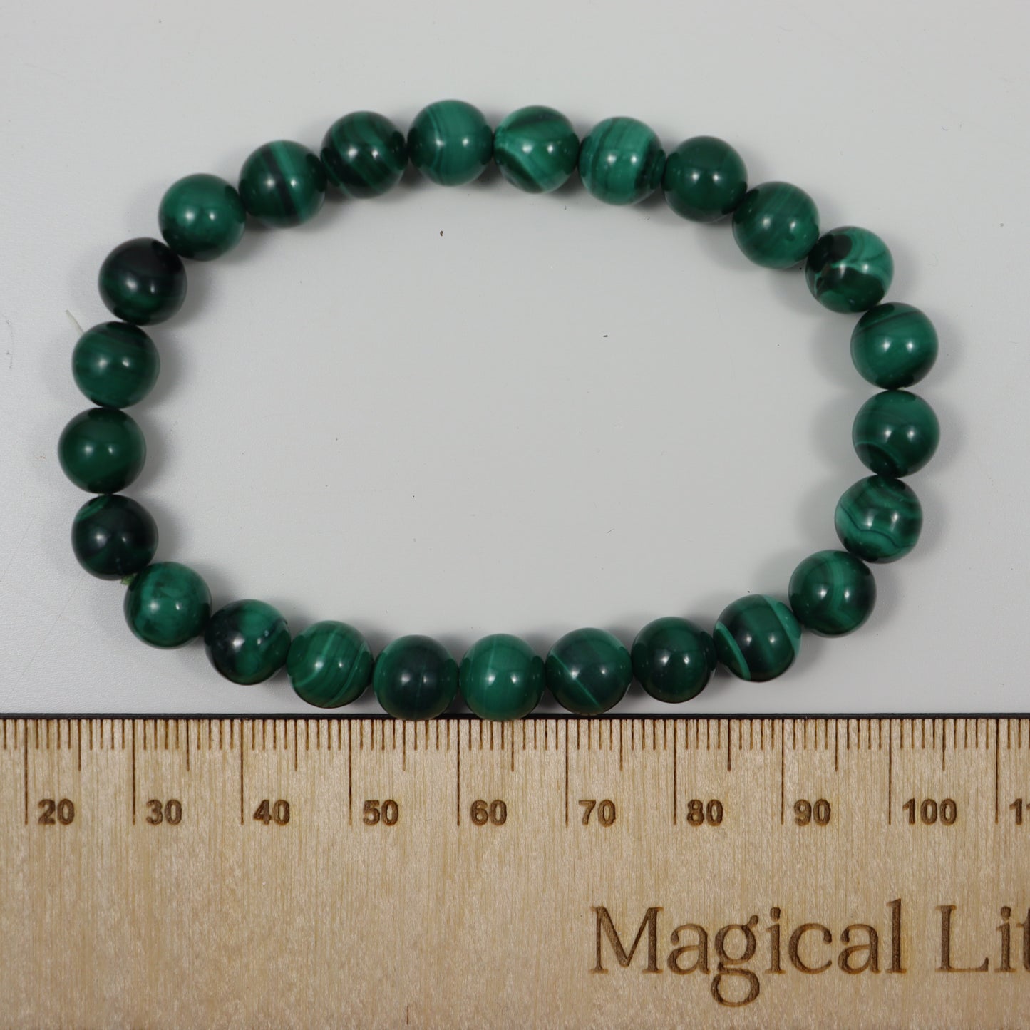 Malachite 8mm Bead Bracelet