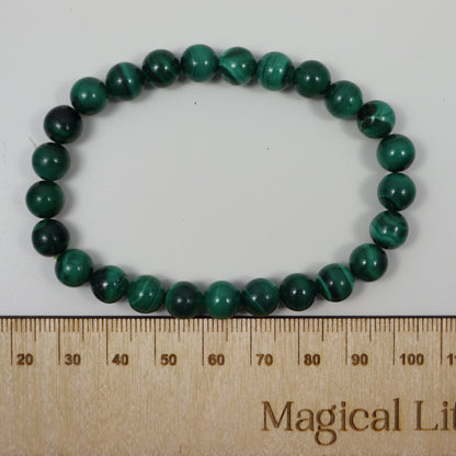 Malachite 8mm Bead Bracelet