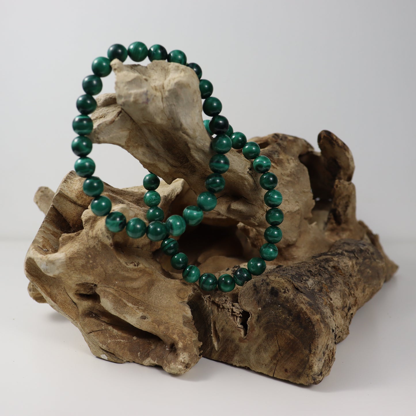 Malachite 8mm Bead Bracelet