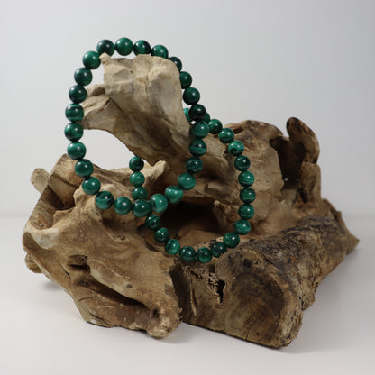 Malachite 8mm Bead Bracelet