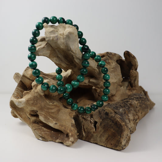 Malachite 8mm Bead Bracelet