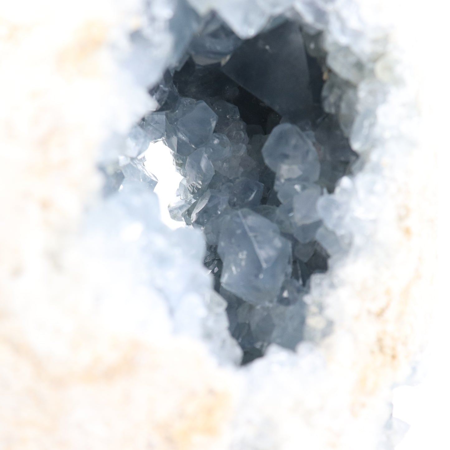 Celestite Semi-Polished Geode Egg 2200g