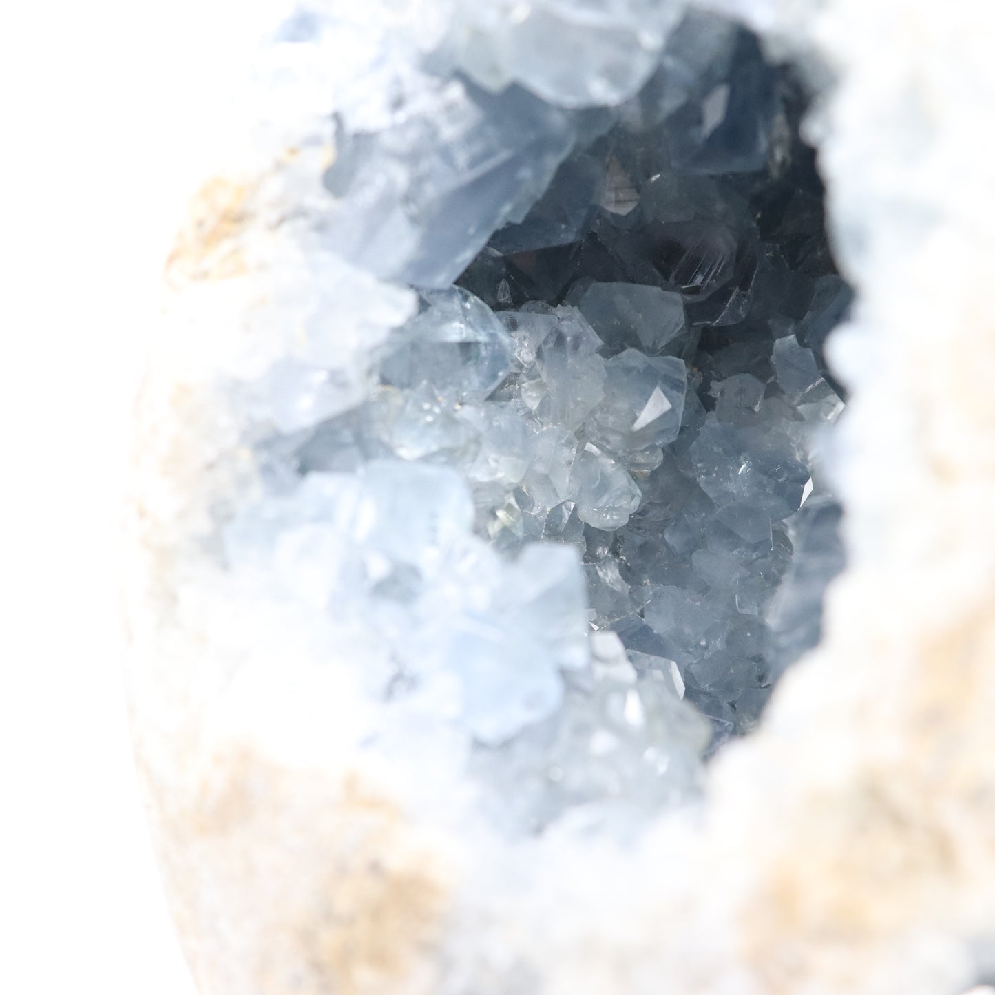 Celestite Semi-Polished Geode Egg 2200g