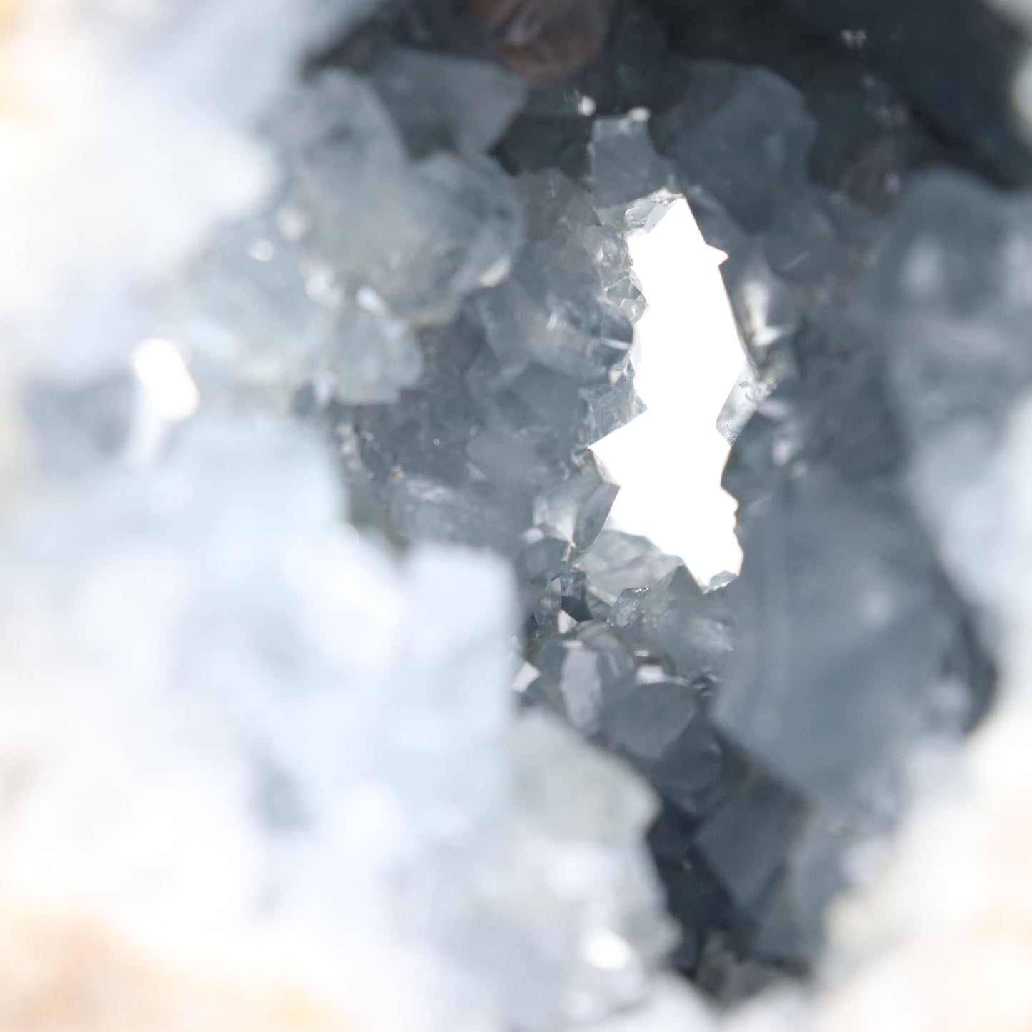 Celestite Semi-Polished Geode Egg 2200g