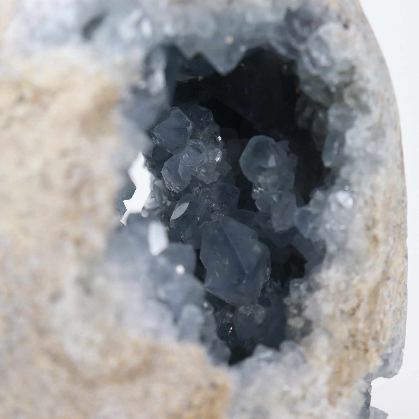 Celestite Semi-Polished Geode Egg 2200g