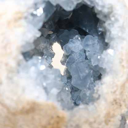 Celestite Semi-Polished Geode Egg 2200g