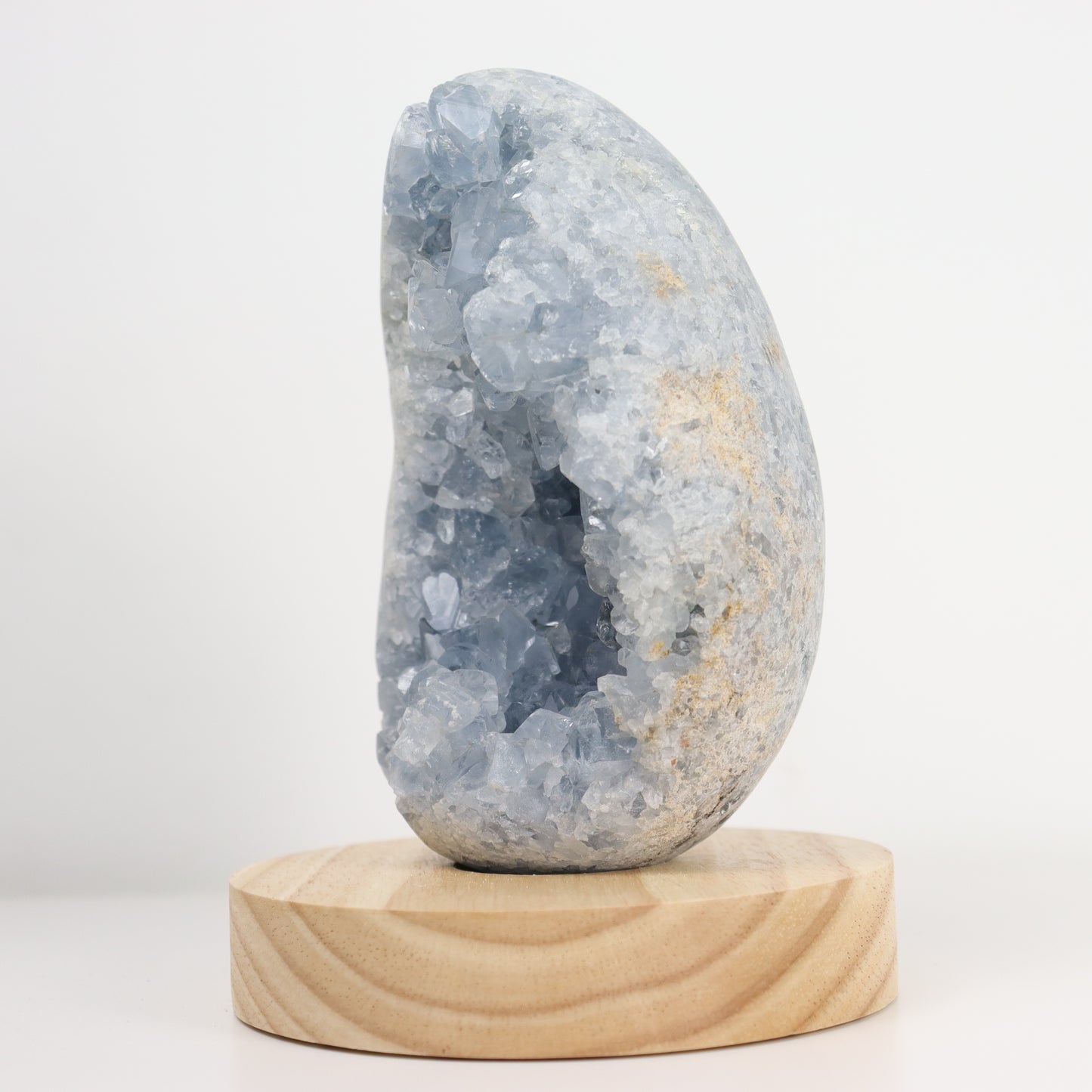 Celestite Semi-Polished Geode Egg 1153g