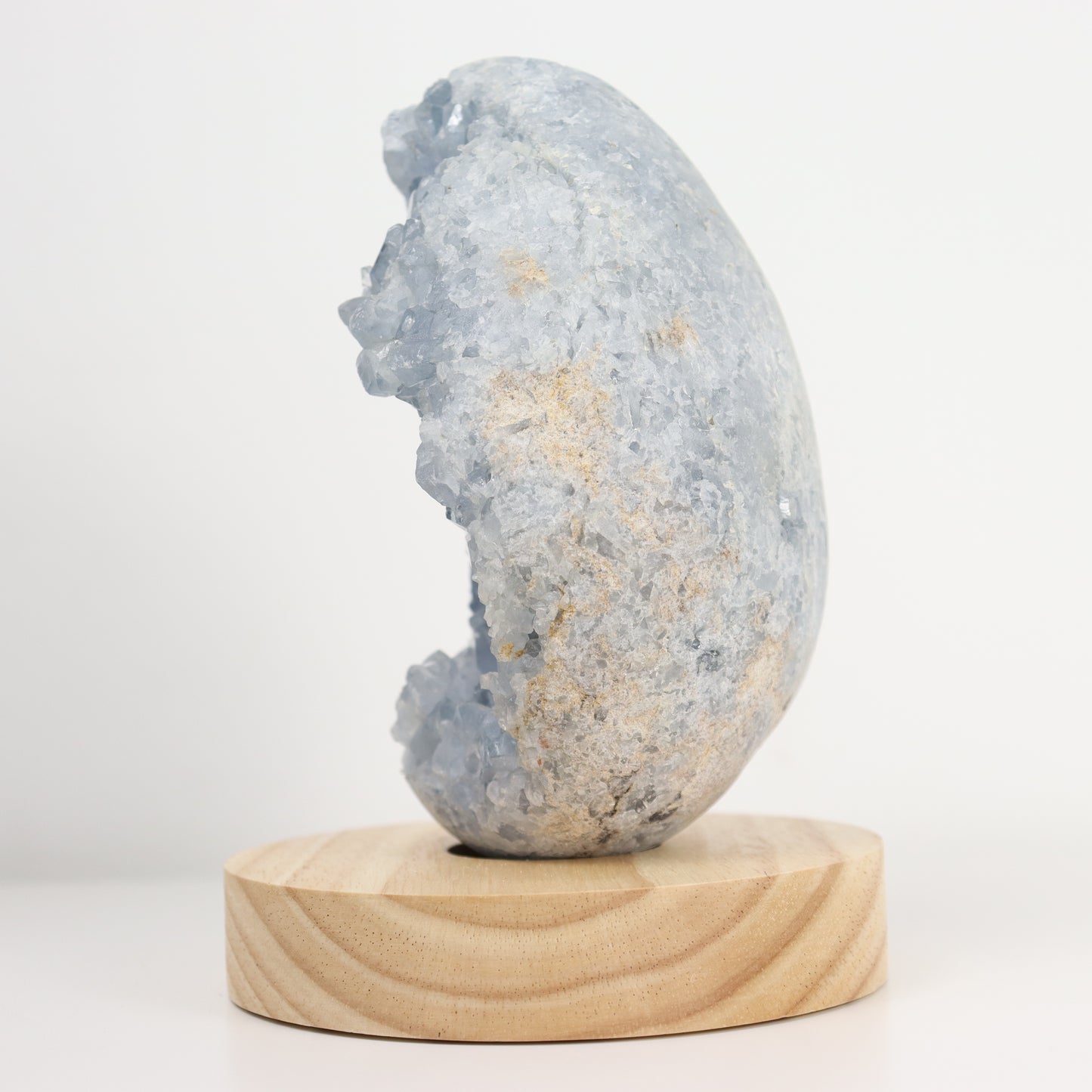 Celestite Semi-Polished Geode Egg 1153g