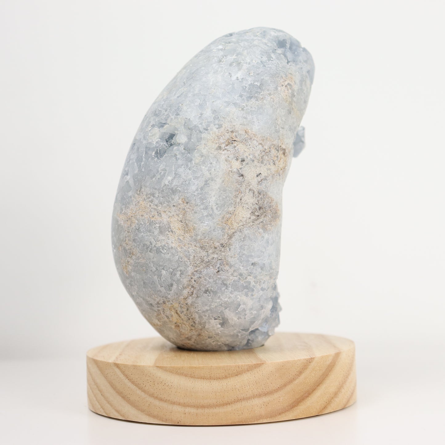 Celestite Semi-Polished Geode Egg 1153g