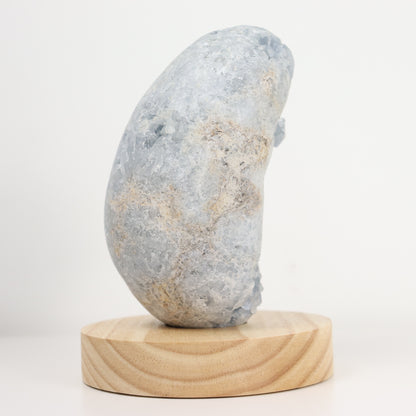 Celestite Semi-Polished Geode Egg 1153g