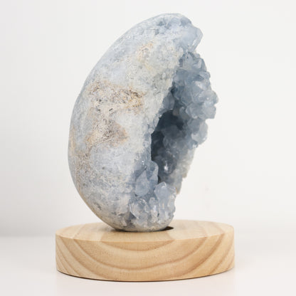 Celestite Semi-Polished Geode Egg 1153g